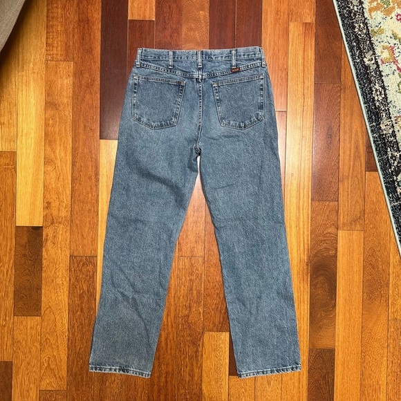 Rustler | Classic straight leg blue denim jeans size 34x32 - Picture 3 of 5